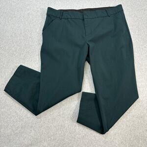 Ava & Viv Pants Women's 20W Plus Dark Green High-Rise Business Casual Trouser